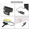 Комплект велосипедных фонарей, перезаряжаемый через USB, высокояркое освещение, велосипедный черный передний фонарь, красный задний фонарь для ночной езды