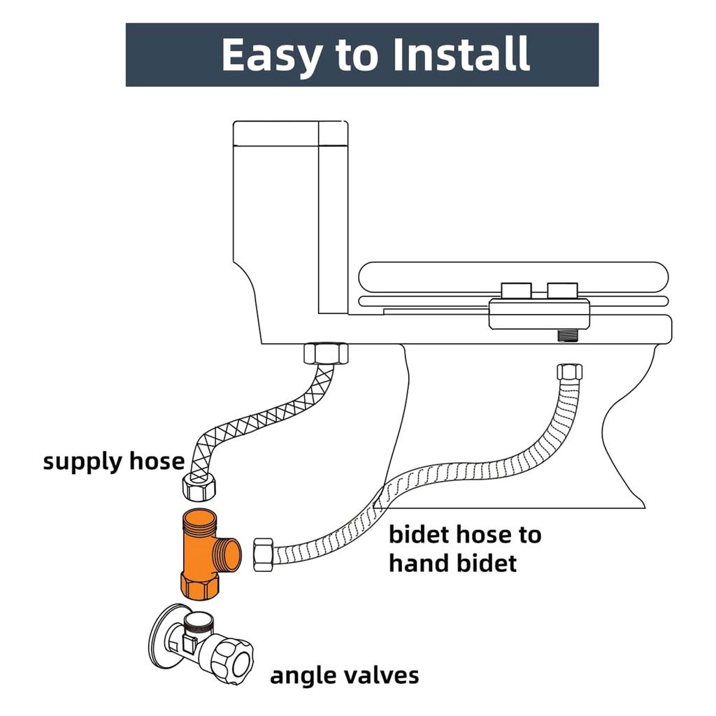 Прочный латунный адаптер для биде с резьбой и прокладками для кемперов, дома, туалета, переключателей для душевой лейки, шланговый фитинг для ежедневного использования