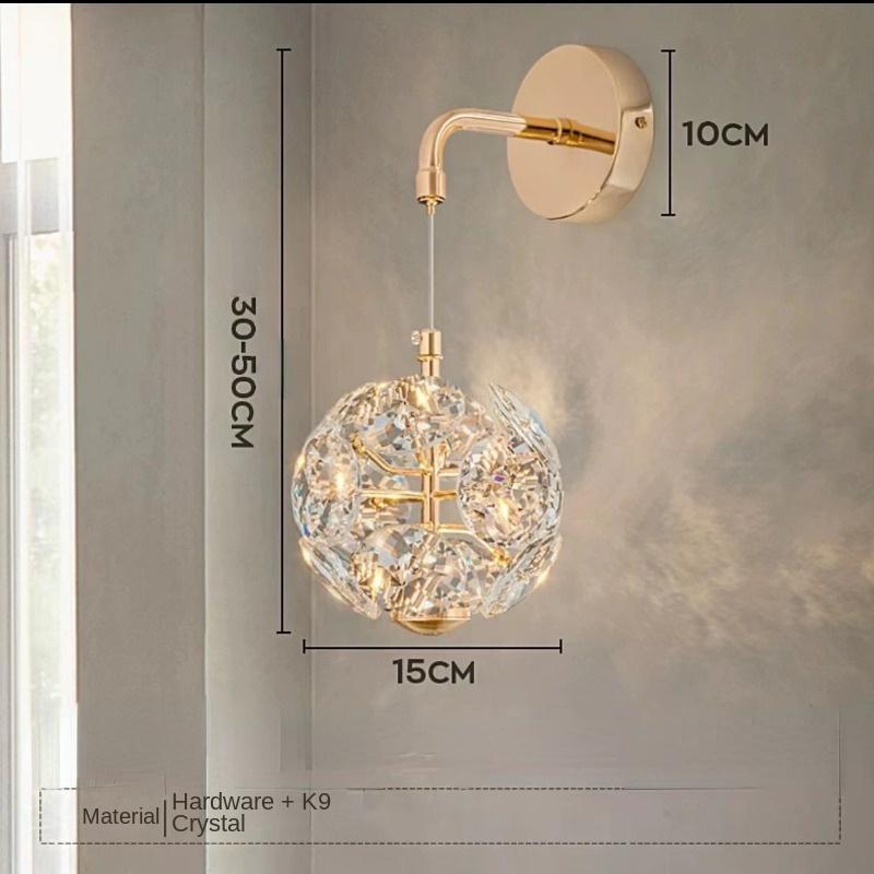 Kristall Pusteblume Nachttisch Wandleuchter Moderne Eingangsbereich Bar Leuchte Ambiente Beleuchtung