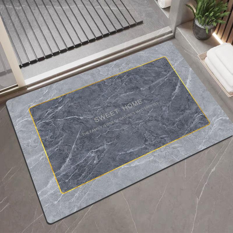 Диатомовая подушка абсорбирующая туалет ванная комната нескользящий коврик для ног туалет быстросохнущий придверный коврик можно стирать простой бытовой