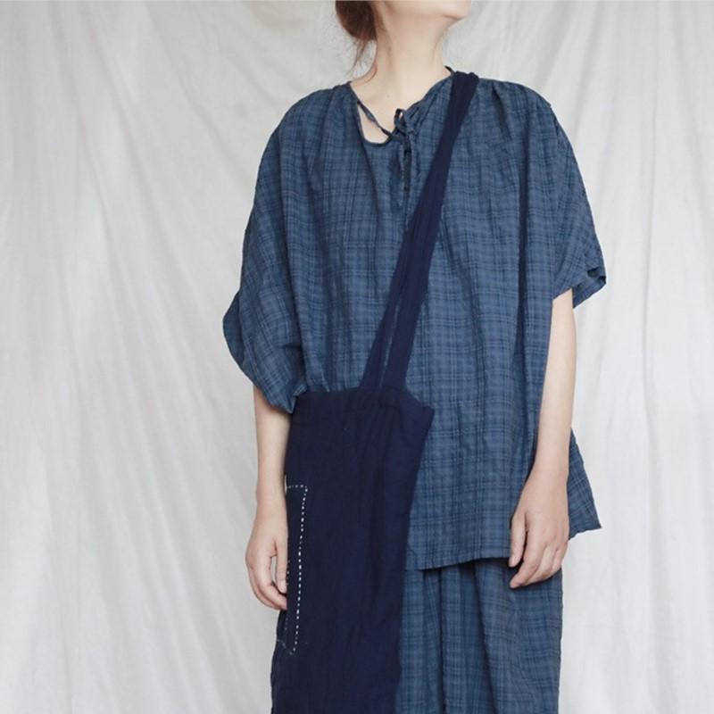 Johnature Women Cotton Linen Summer T-Shirts Plaid O-Neck Short Sleeve Tees Loose Women Clothes T-Shirts