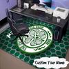 Custom Name Celtic FC Crest Rug for Living Room, Game Rooms, Office, Bedroom, Floor Mat Playful Design, fan gifts Christmas decor