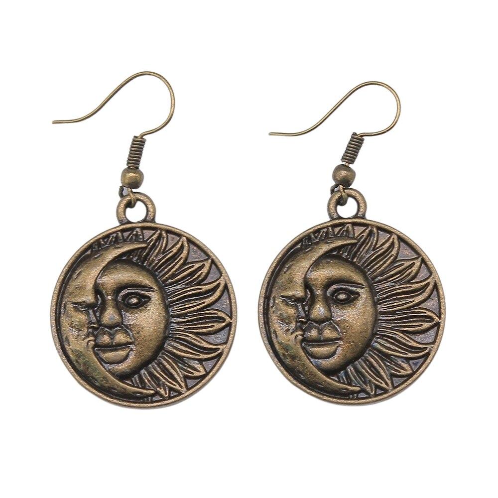 1 пара подвесок со звездами и луной для женщин, модные серьги, висячие серьги