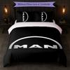 MAN Print 3Pcs Duvet Cover Set 1 Duvet Cover and 2 Pillowcases Soft Bed Linen For Household Bedroom