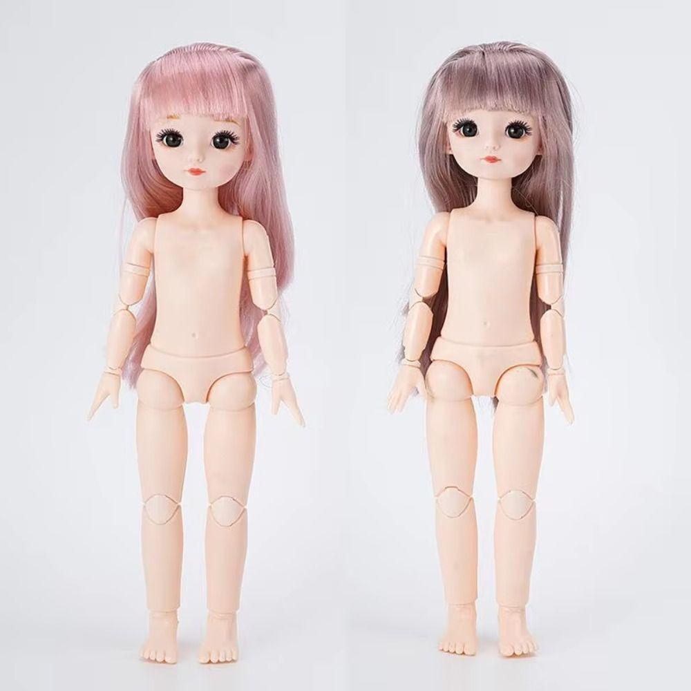 1/6 SD 30cm BJD Dolls Clothes Attractive Eyes Long Hair Dress Up Doll 23 Moveable Joints Anime Toy