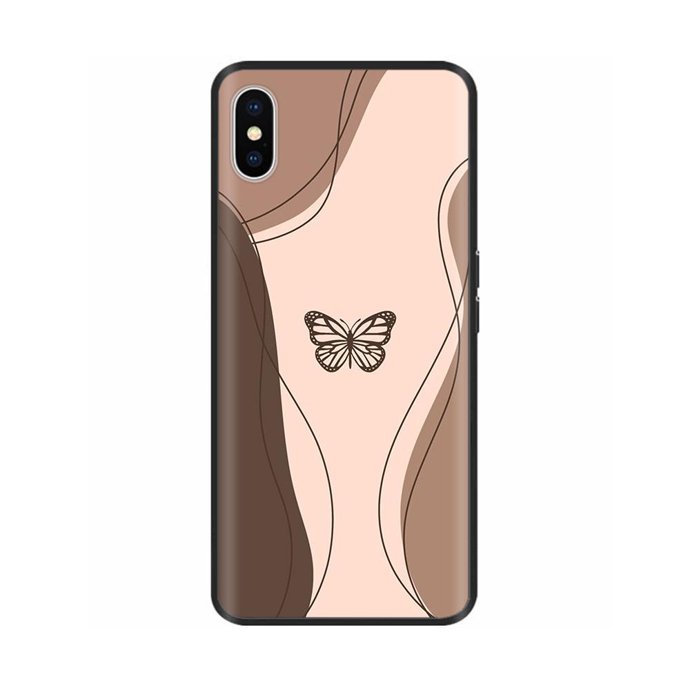 Для iPhone X XS Цветы Мягкие ТПУ Силиконовые Чехлы для Телефона Ударопрочная Крышка Для iPhone X Xs Max XR Мягкий Жидкий Корпус Fundas Capa