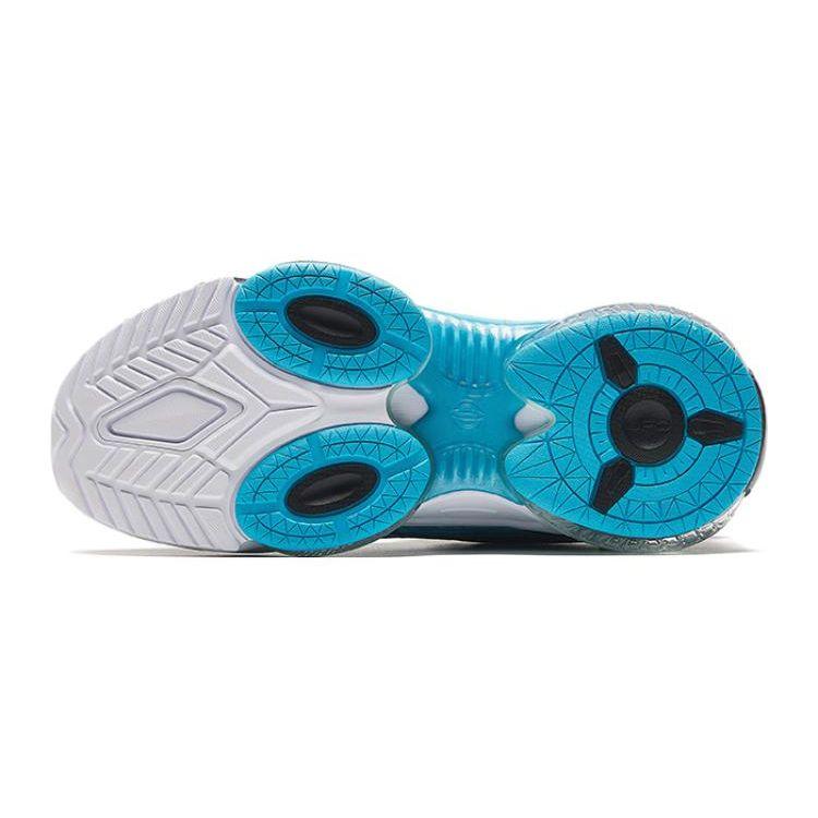 Anta Кроссовки детские UFO 5.0 нескользящие износостойкие низкие детские кроссовки черные серебристо-синие 312335588-3