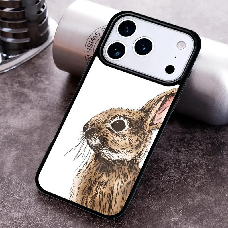 Чехол для телефона с дизайном 'Заяц Кролик', Painting Design, для iPhone 17 16 15 14 13 12 11 Pro Max Plus 17Air, Мягкий Силиконовый Чехол