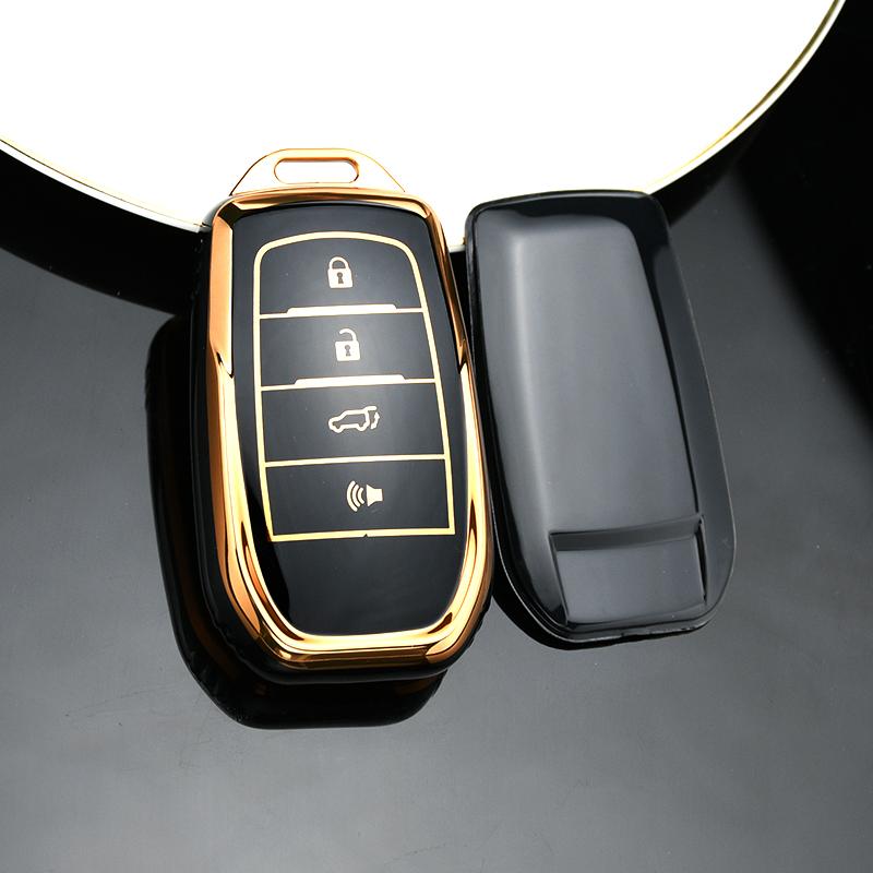 Чехол для дистанционного ключа с 2/3/4 кнопками, брелок для Toyota Fortuner Rav4 Highlander Yaris Auris Camry Land Cruiser Prado 150 Mark X Venza