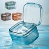 Draining Denture Storage Case Transparent Dental Braces Container Invisible Braces Box Home