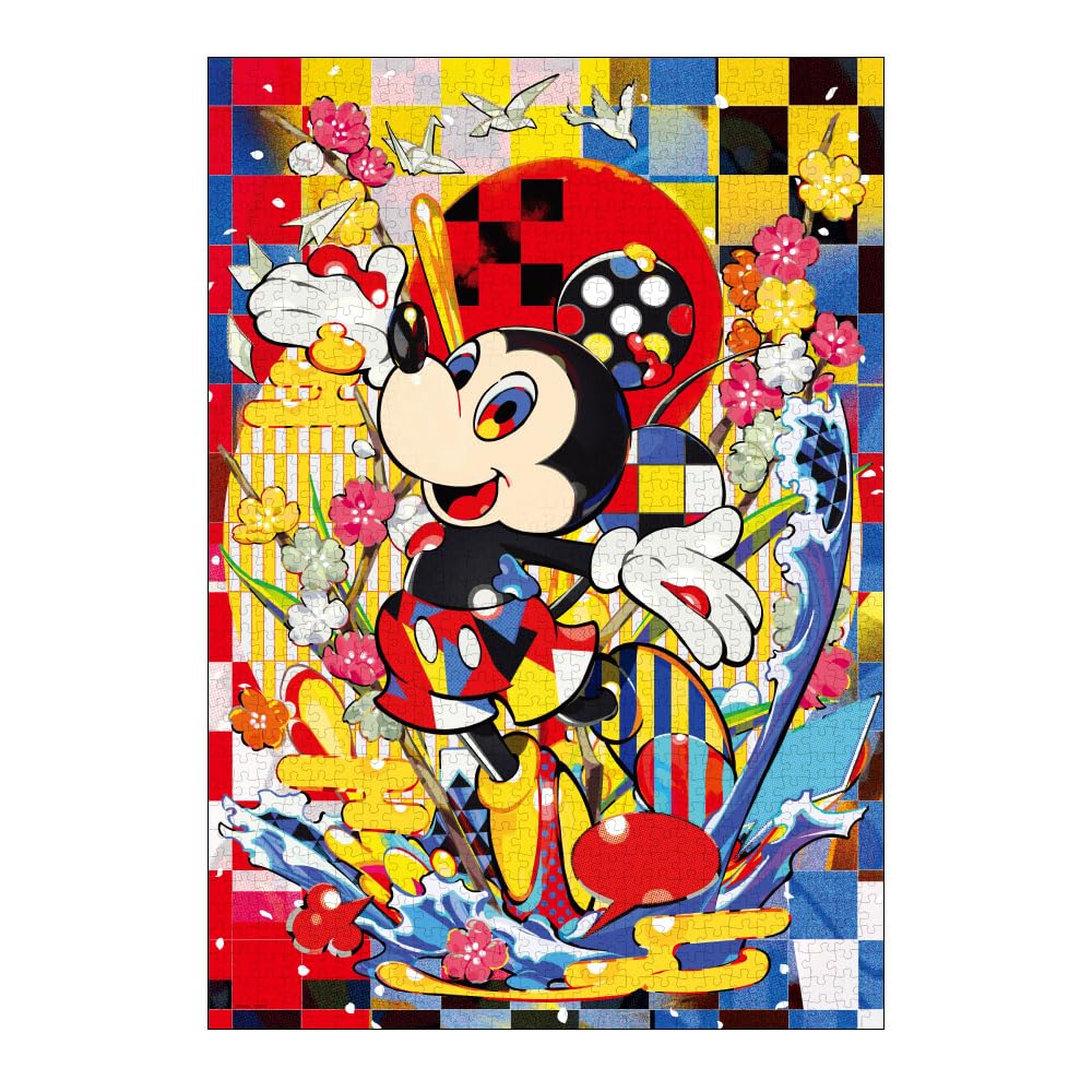 Пазл Tenyo Disney Mickey Collage 1000 деталей Серия Художники Mika Pikazo 51x73,5 см с лопаткой для клея и сервисной картой