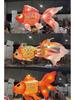 Luminous Fish-Shaped Waterproof Lanterns for Restaurants with Colored Flower Chandelier Lights