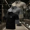 3-Pack Short-Sleeve Polo Shirts with 2Button Placket Lightweight, Moisture-Wicking, Versatile Men's Work and Sports T-Shirts