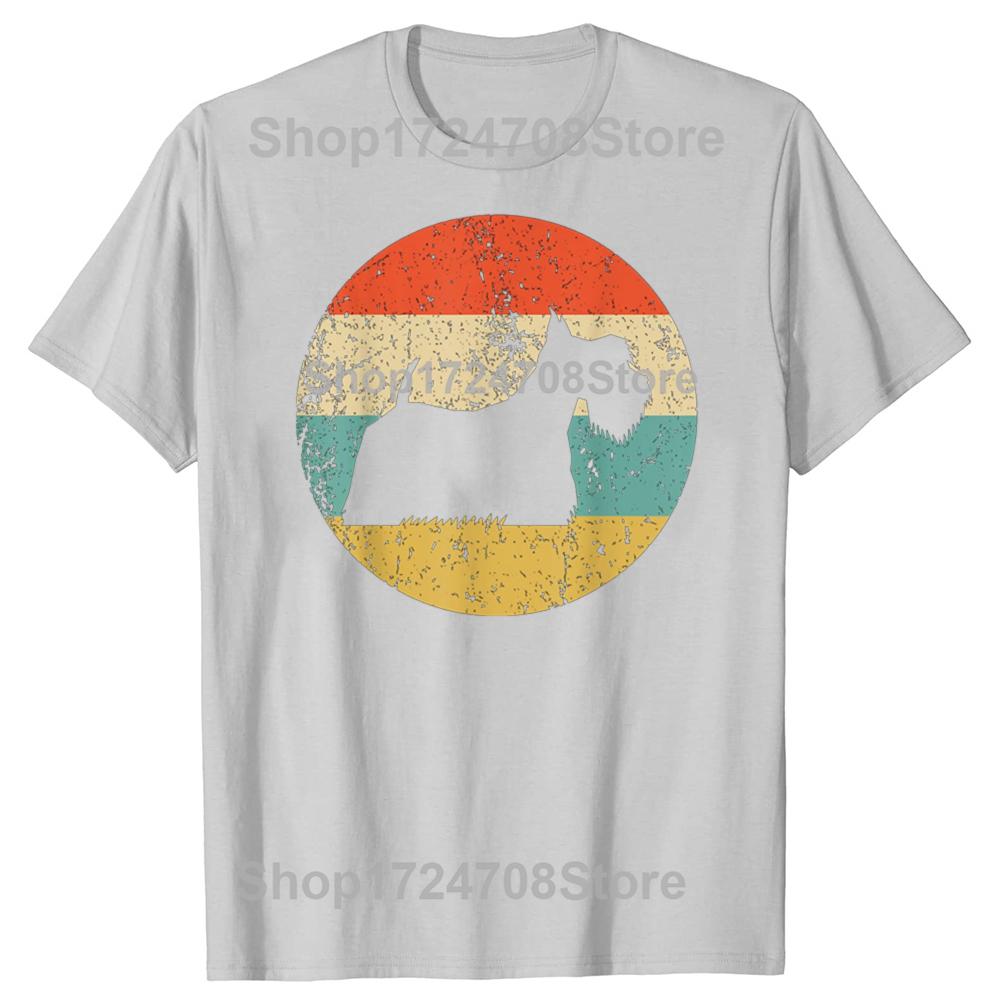 Забавный шотландский терьер винтажный ретро футболка Скотти собака мужская женская модная повседневная футболка 100% хлопок свободная футболка оверсайз