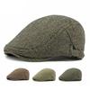 Мужской берет британский винтаж осень-зима бархат толстый теплый кепка вперед кепка козырек