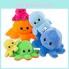 Adorable Double-sided Flip Reversible Octopus Plush Toy In Soft And Lifelike Style