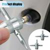 2PCS 4-Way Tire Valve Core Removal Tool 4-in-1 Universal Valve Wrench | Multifunctional Tire Valve Tools, Valve Core Tool Auto Tire Stem Core Remover