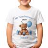 Custom 1st Birthday Teddy Bear T-Shirt Add Name Your Birthday Design #TA-195