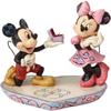 Figurine - Disney - Mickey Et Minnie Mouse 'A Magical Moment' - Blanc - Traditions De Disney