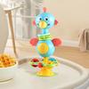 Infant Sensory Toy Chair Desktop Spinner Toys with Suction Cup Cute Cartoon Animal Rotating Music Toy Motor Skills Training Sucker