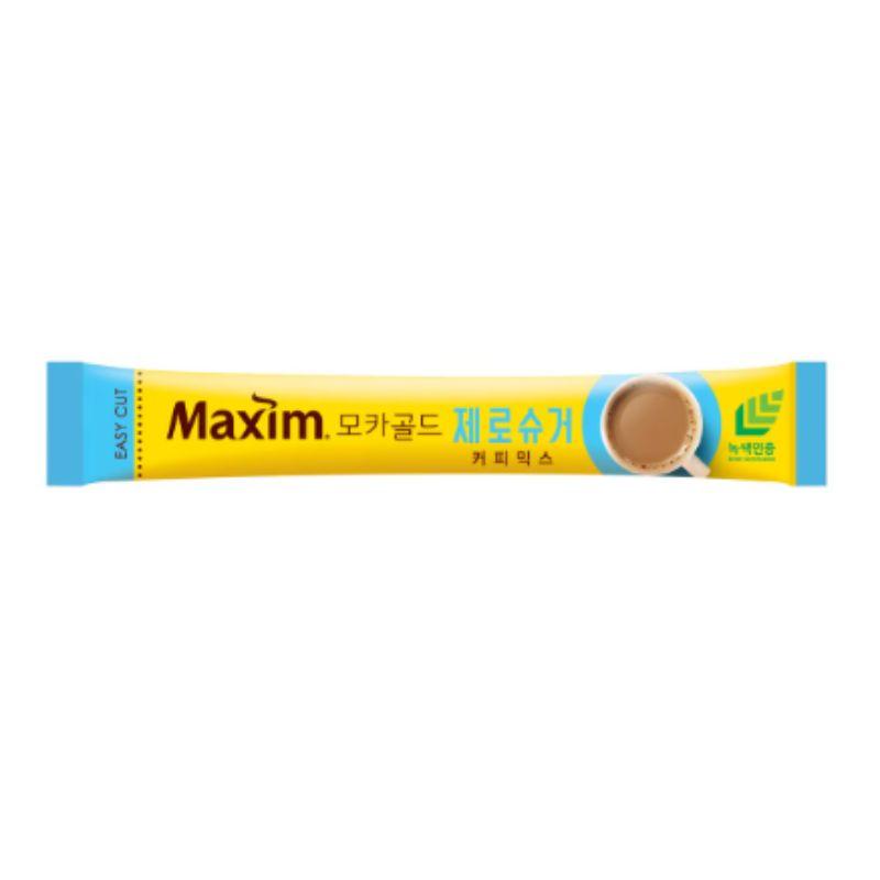 Maxim Mocha Gold Zero Sugar Korean Instant Coffee Mix 20 Sticks, 1box/2box