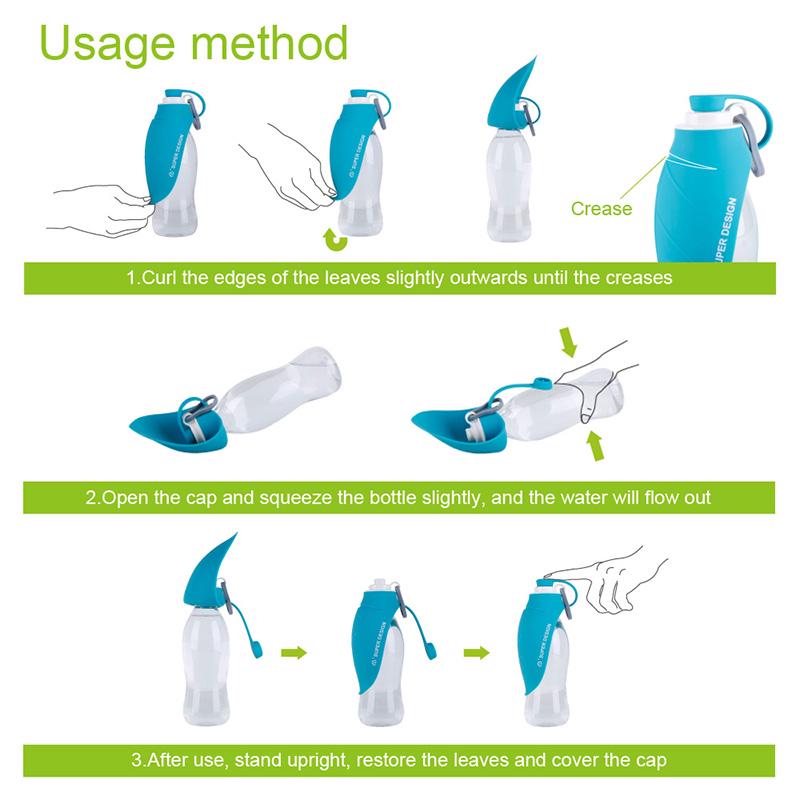 Бутылка для воды для собак для маленьких и средних собак, портативная складная чашка для воды, легкая поилка для путешествий на открытом воздухе, принадлежности для бигля, товары для домашних животных