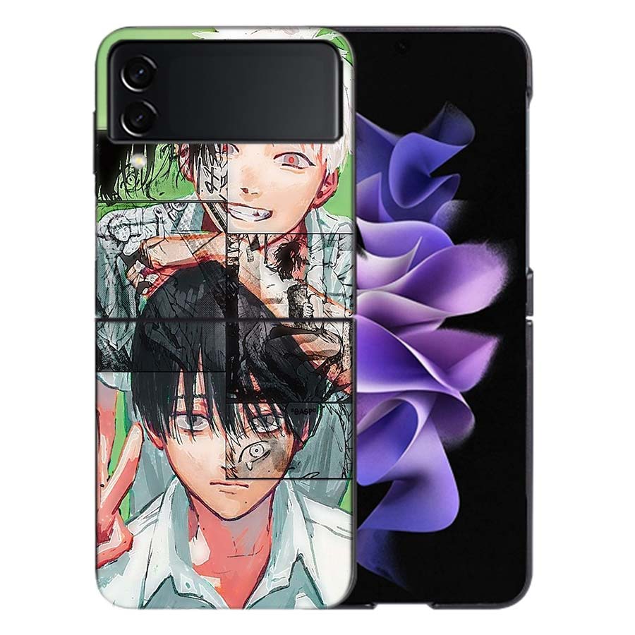 Аниме H-Hikaru Ga Shinda Natsu Чехол Для Samsung Z Flip7 6 Galaxy Чехол Ударопрочный Z Flip5 Z Flip3 4 5G Жесткий Чехол Телефон TPU PC