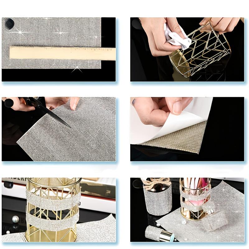 Лист со сверкающими стразами для DIY-декора