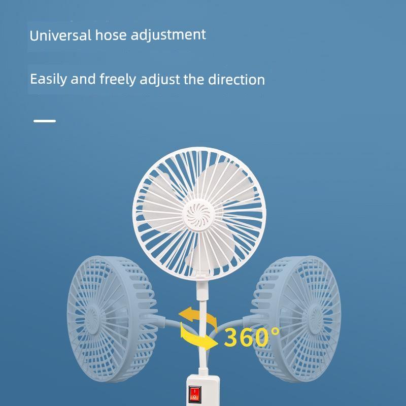 2025 New Model Mini Cyclone Socket Fan Light Head for Home Use, Hanging Small Fan, Wall-Mounted for Kitchen and Bathroom, Silent Operation