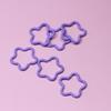 DIY Colorful Five-Pointed Star Embossed Open Jump Ring for Earring Making