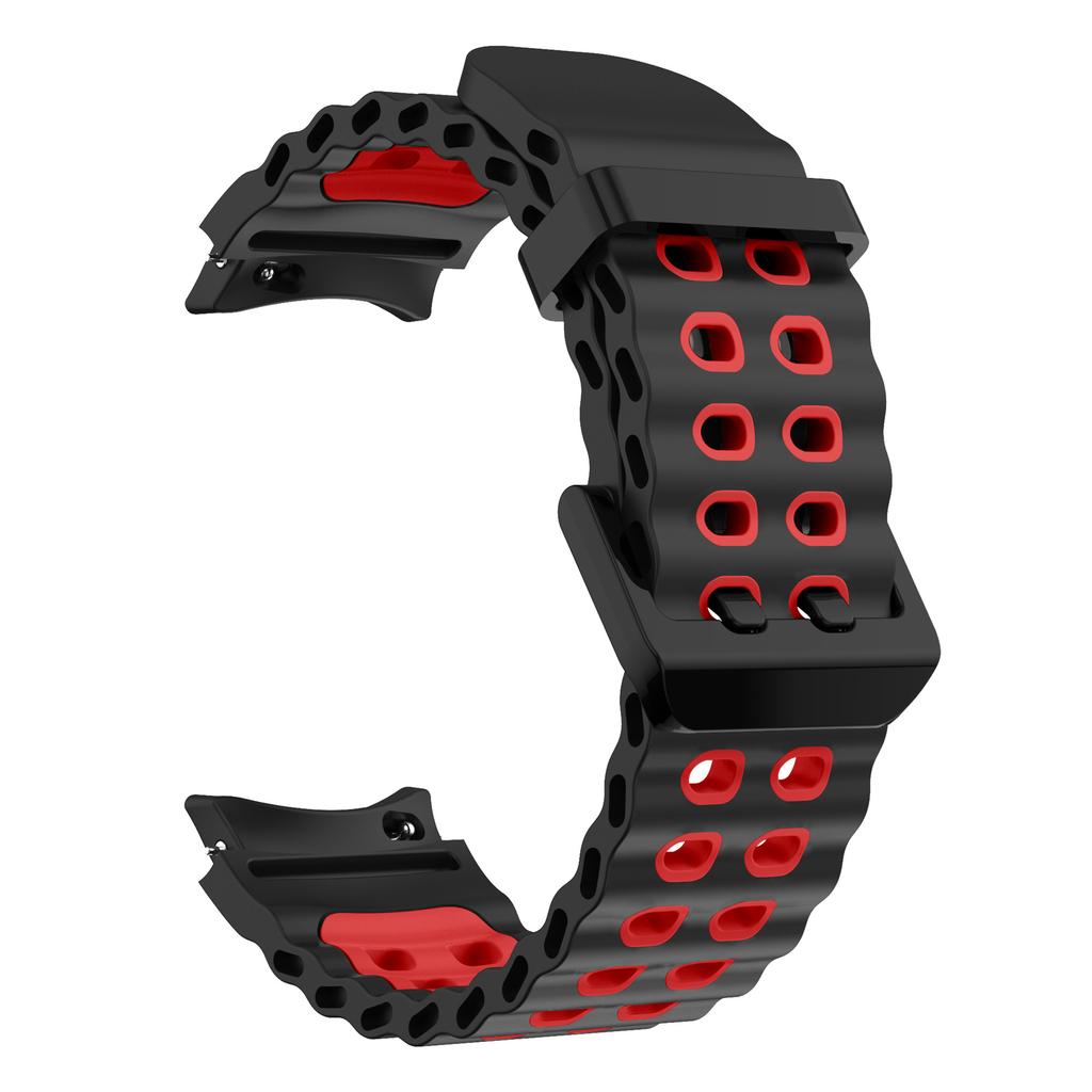 For Samsung Galaxy Watch7 40mm/44mm Silicone Band Dual Color Replacement Watch Strap