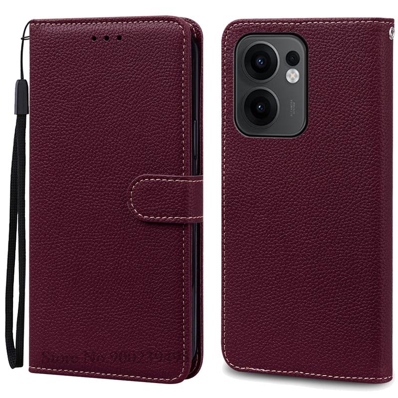Чехол Reno 13F для Oppo Reno 13F Чехол Кожаный Чехол-книжка с кошельком для Oppo Reno 13F 5G Чехол Мягкая Обложка-книжка Coque Fundas Shell