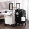 Women's 20-Inch Lightweight Carry-On Trolley with Cup Holder, Also Suitable for Men and Students