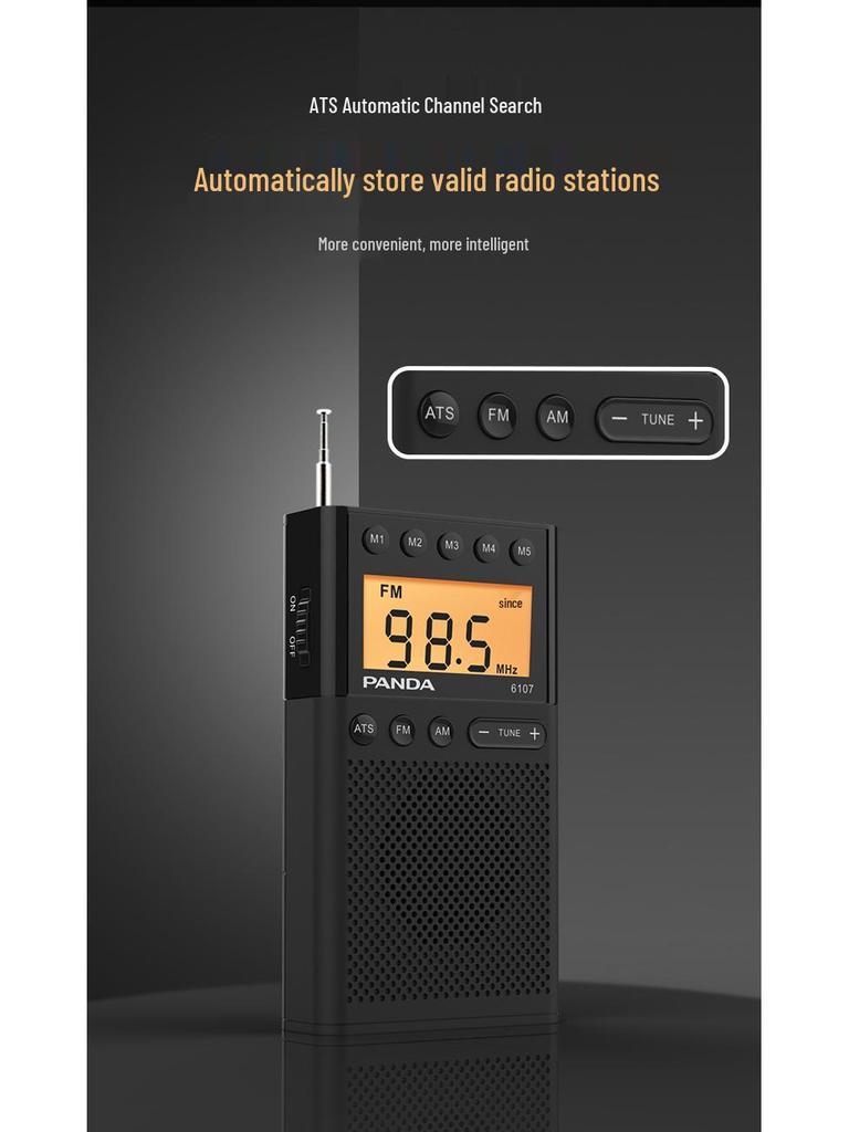 Panda6107 Portable FM Radio for Gaokao and CET-4/6 Exam Preparation