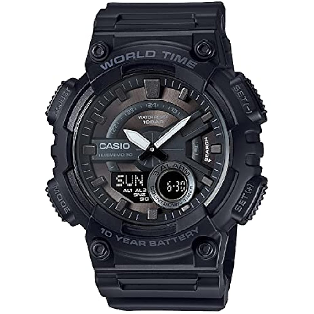 Casio [наручные часы Casio Collection [Оригинал Япония] AEQ-110W-1BJH Мужские Черный
