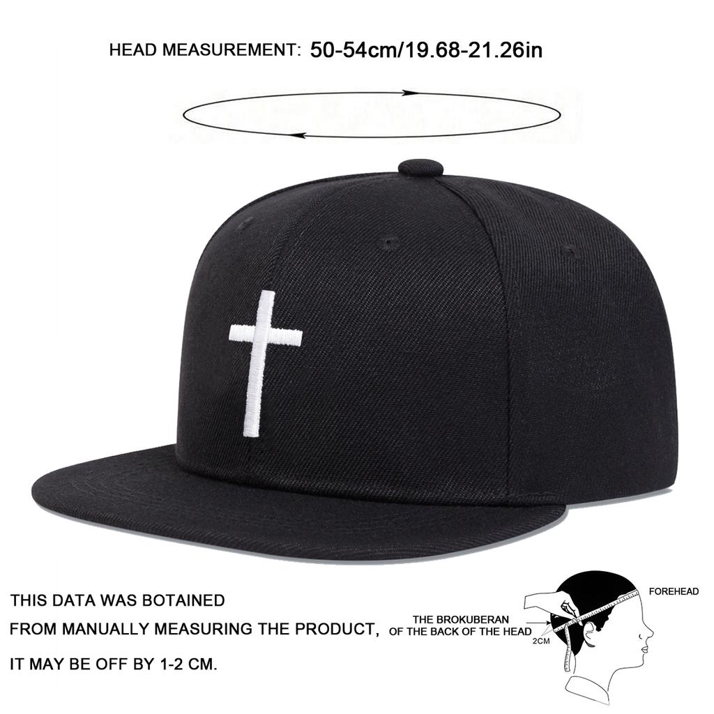 Children Cross Embroidery Adjustable Hip Hop Baseball Hat Spring Autumn Outdoor Leisure Hats Travel Accessories for Boys Girls