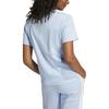 Adidas Clothing T Shirts Women's Blue Crew Neck