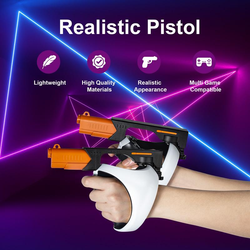 Gun Stock for PS VR2 VR Controller Case Pistol Grip Enhanced FPS Gaming Shooting Experience for PlayStation VR2 Accessories