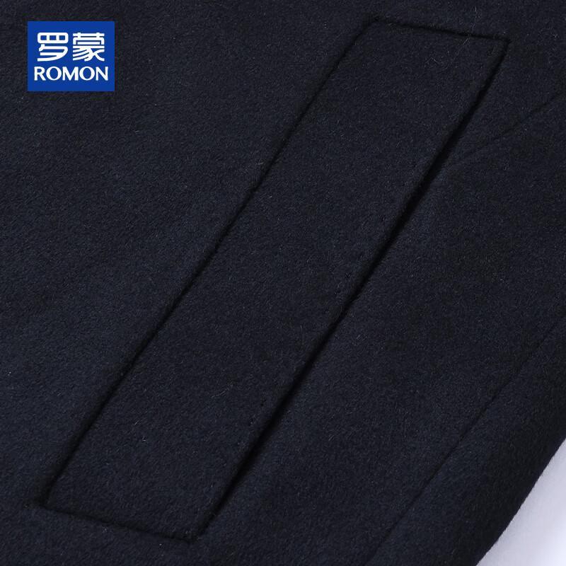 ROMON Мужское пальто средней длины из 100% чистой шерсти с утолщенной подкладкой