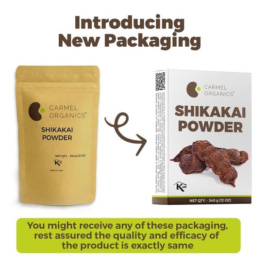 CARMEL ORGANICS Shikakai Powder 340g - Natural Hair Cleanser & Conditioner - Promotes Healthy Scalp and Hair Care, No Added Preservatives