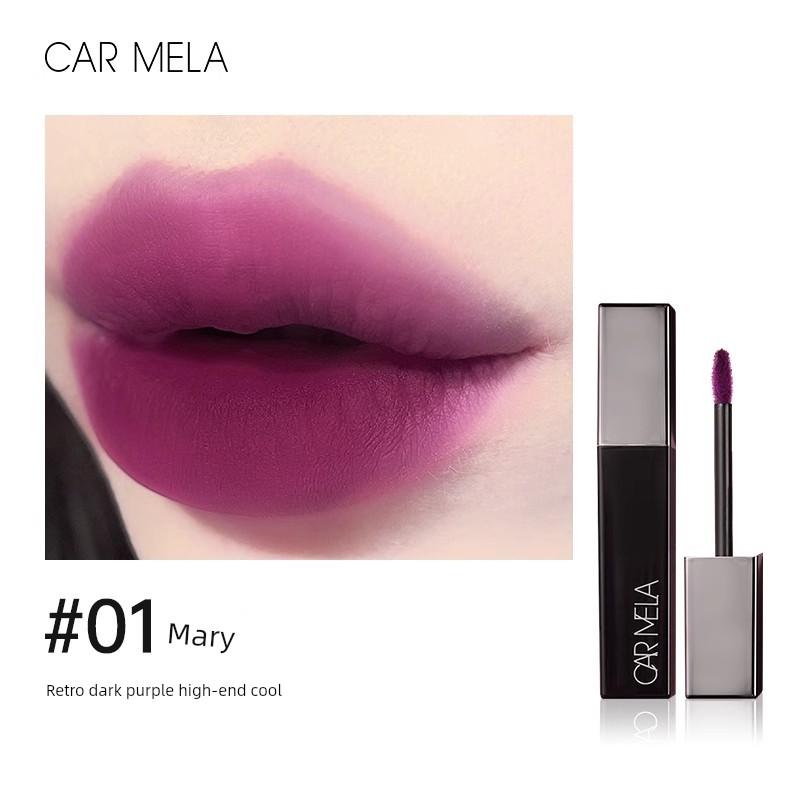 Carmela Lipstick 04 Velvet Matte Bean Paste Color Lip Mud for Women Matte Lip Glaze Carmela Makeup Artist's Special Use