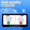 Waves License Plate Frame Ocean Wave Mounta License Plate Stainless Steel Parts Funny License Plate Decorative With Screws Size 12.3" X 6.3"