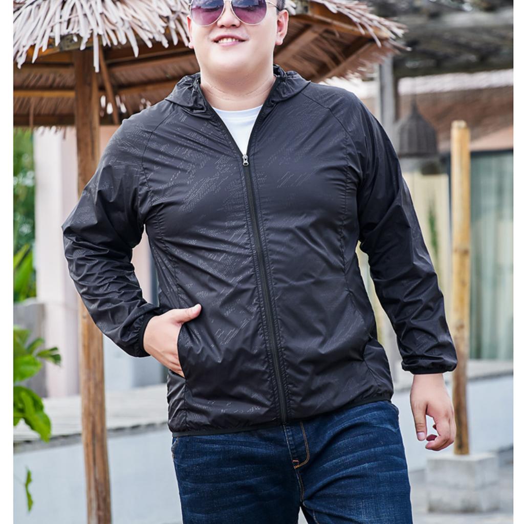 Летняя тонкая солнцезащитная одежда большого размера, мужская быстросохнущая солнцезащитная одежда больших размеров M-10XL