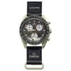 OMEGA SWATCH Earth Wrapping Подлинные Omega Swatch Mission Watch Earth Collaboration Водонепроницаемый силикон × Мужские и женские часы-шопперы/с ремешком] (ОМЕГА