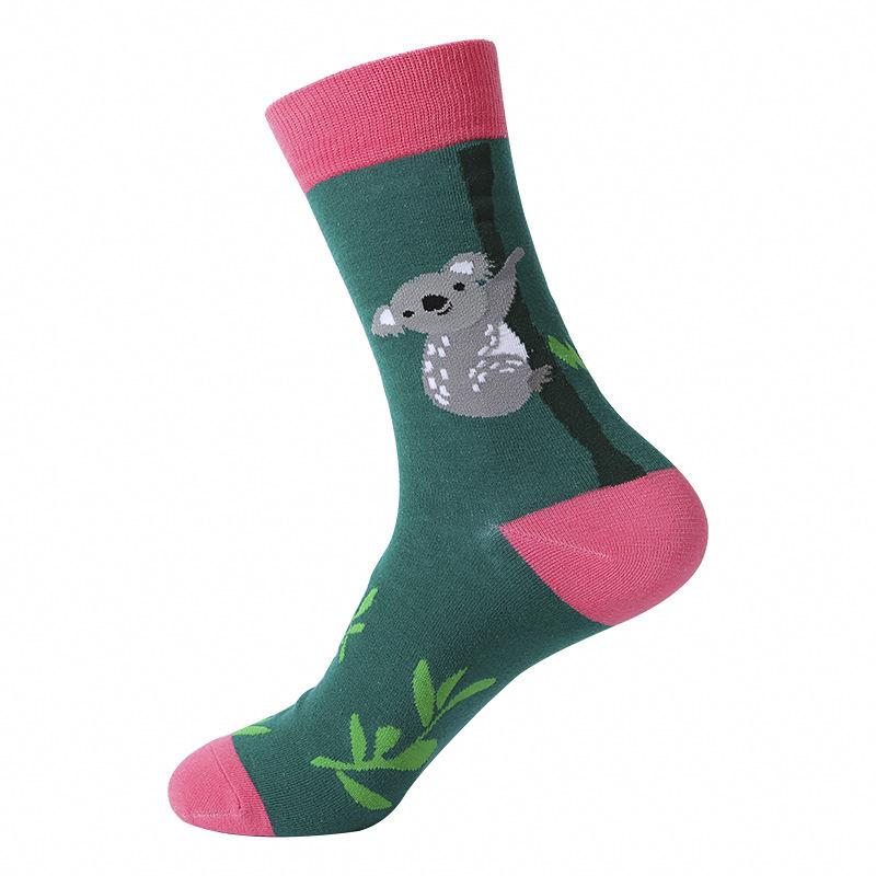 Сотни модных забавных хлопковых унисекс-мужских счастливых носков для улицы, скейтборда, фруктов, еды, панды, тигра, Harajuku, подарков для мальчиков, мужских носков, летних