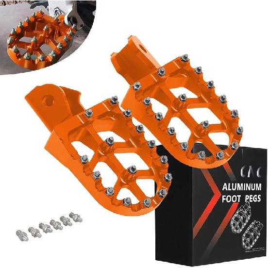 JFG RACING Dirt Bike Foot Pegs,7075 Aluminum CNC Pedals Rests For Surron Light Bee X And S/E Ride Pro S SS SR/CRF150F CRF230F 03-19/CRF250F