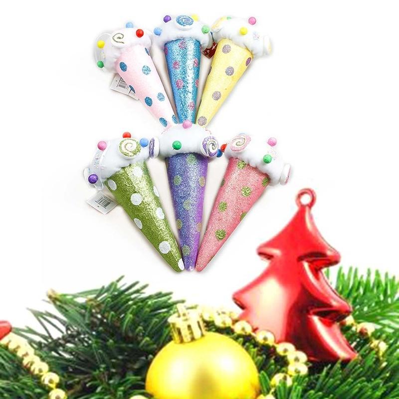 1 шт. Рождественские украшения, цветные пенопластовые конфетные домики, подвески для рождественской елки