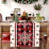 Linen Christmas Table Runner Snowman Xmas Tree Home Dining Table Cover Tablecloth 2025 Navidad Noel Christmas Decorations 2025