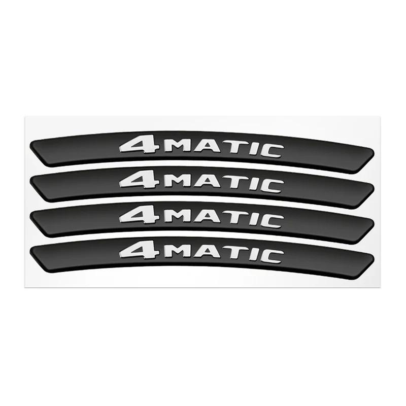 2025 Горячие 3D Алюминиевые Наклейки на Диски Колес Стиль Автомобиля Аксессуар для Модификации Автомобиля Для Mercedes Benz AMG A B R G Класса GLK GLA CLA GLB GLC