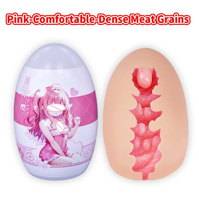 YUU Masturbation Egg Anime Masturbators Cup for Man Pocket Pussy Real Artificial Vagina Portable Adult Sex Toys for Men 6 Colors